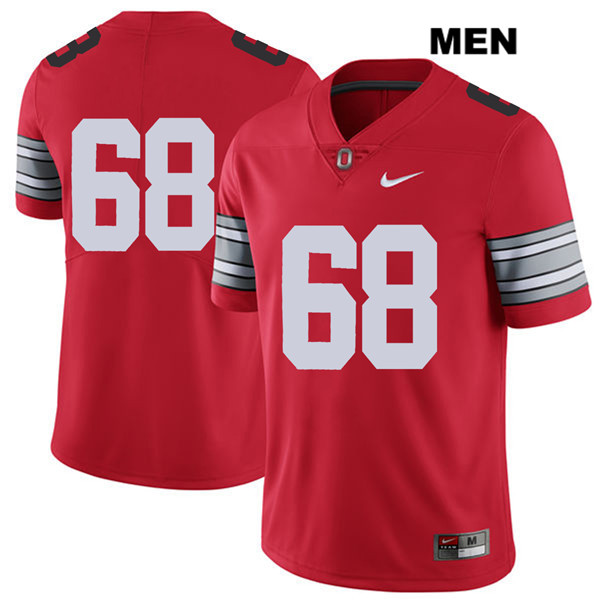 Ohio State Buckeyes Men's Zaid Hamdan #68 Red Authentic Nike 2018 Spring Game No Name College NCAA Stitched Football Jersey CG19B20XX